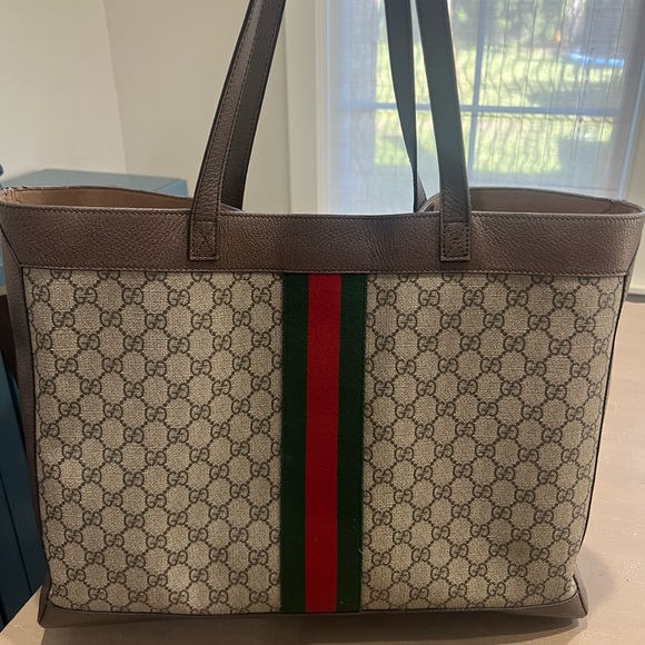 Authentic Gucci Ophidia canvas soft GG supreme Medium tote - Picture 5 of 14